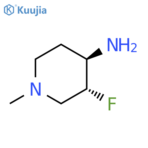 (3R,4R)-3-fluoro-1-methyl-piperidin-4-amine structure