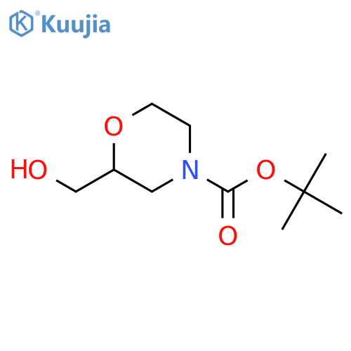 Tert-butyl 2-(hydroxymethyl)morpholine-4-carboxylate structure