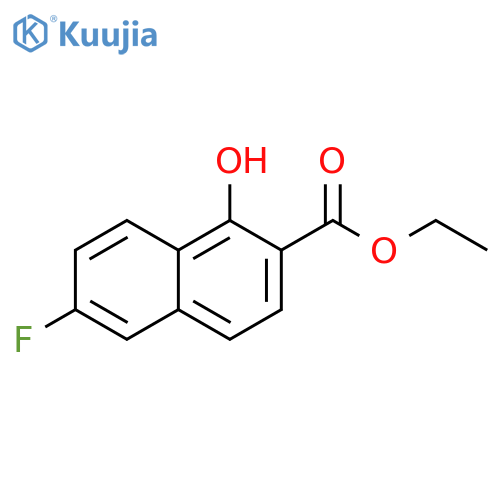 ethyl 6-fluoro-1-hydroxynaphthalene-2-carboxylate structure