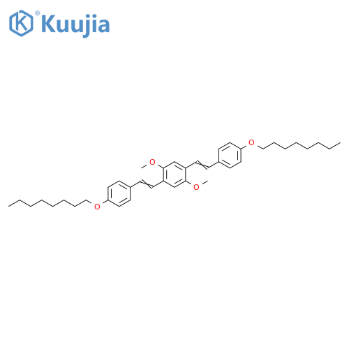 Benzene, 1,4-dimethoxy-2,5-bis[2-[4-(octyloxy)phenyl]ethenyl]- structure