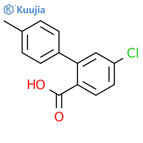 [1,1'-Biphenyl]-2-carboxylic acid, 5-chloro-4'-methyl- structure