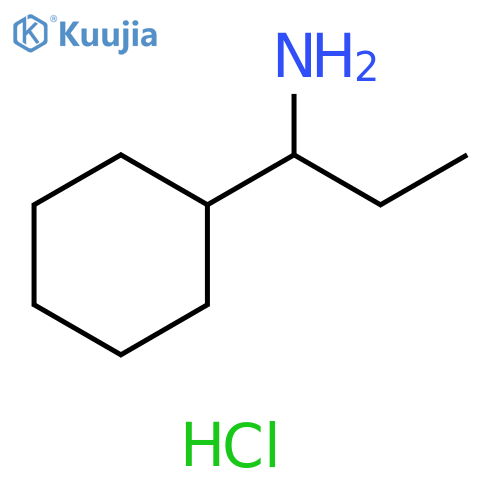 1-cyclohexylpropan-1-amine hydrochloride structure