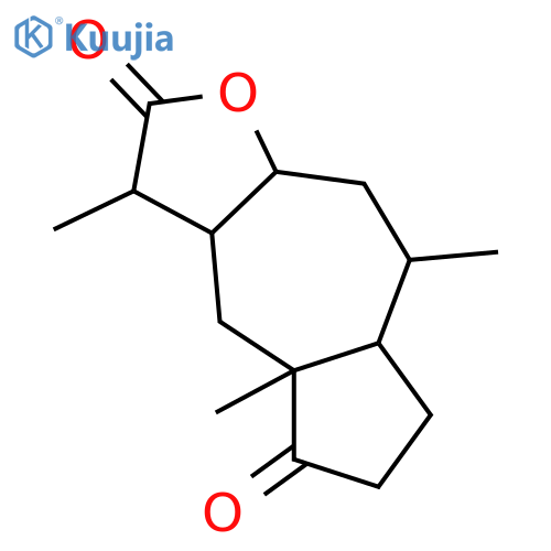 4-Hydroxy-11(13)-pseudoguaien-12,8-olide; (1α,4β,5β,8α,10α)-form, 11β,13-Dihydro, 4-ketone structure