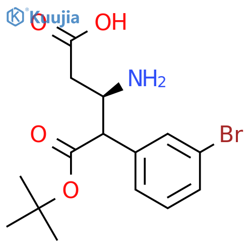 (R)-4-(3-Bromophenyl)-3-((tert-butoxycarbonyl)amino)butanoic acid structure