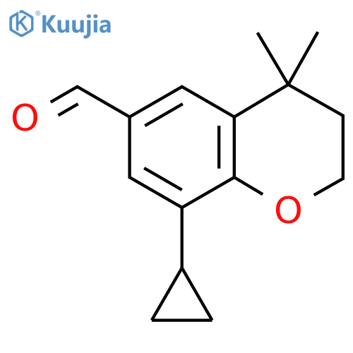 8-Cyclopropyl-4,4-dimethylchroman-6-carbaldehyde structure