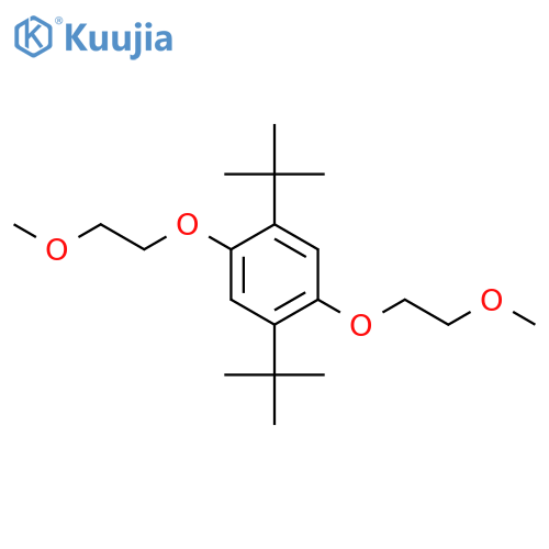 1,4-Di-t-butyl-2,5-bis(2-methoxyethoxy)benzene structure