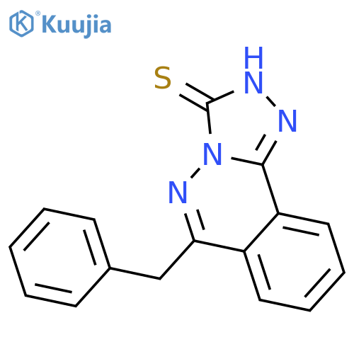 1,2,4-Triazolo[3,4-a]phthalazine-3(2H)-thione, 6-(phenylmethyl)- structure