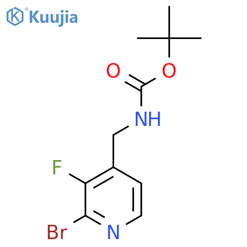 4-(N-Boc-aminomethyl)-2-bromo-3-fluoropyridine structure