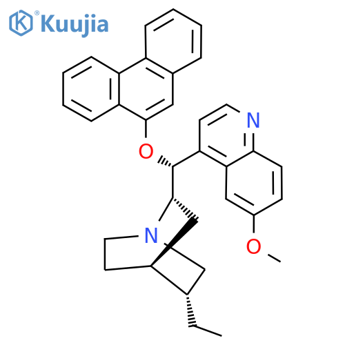 (2S,4S,5R)-5-Ethyl-2-((R)-(6-methoxyquinolin-4-yl)(phenanthren-9-yloxy)methyl)quinuclidine structure