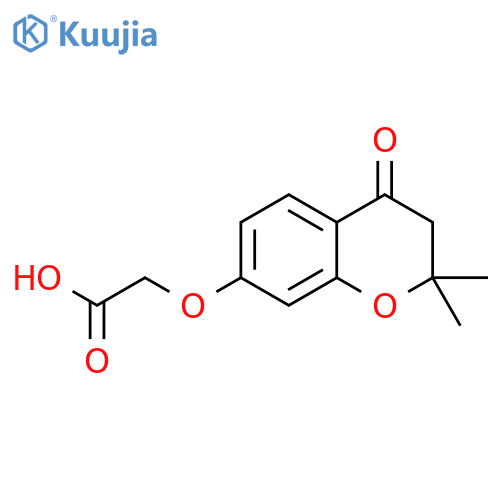2-(2,2-dimethyl-4-oxo-3,4-dihydro-2H-1-benzopyran-7-yl)oxyacetic acid structure