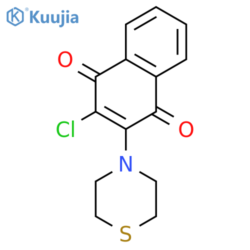 1,4-Naphthalenedione, 2-chloro-3-(4-thiomorpholinyl)- structure