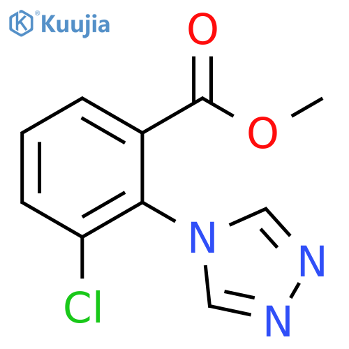 3-Chloro-2-[1,2,4]triazol-4-yl-benzoic acid methyl ester structure