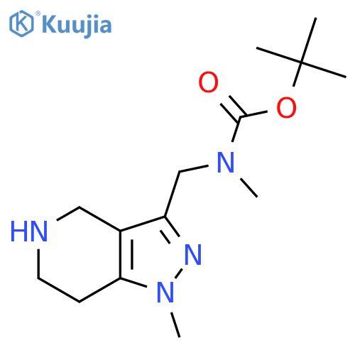 tert-butyl N-methyl-N-({1-methyl-1H,4H,5H,6H,7H-pyrazolo[4,3-c]pyridin-3-yl}methyl)carbamate structure