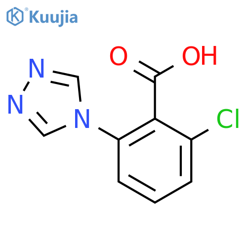 2-Chloro-6-(4H-1,2,4-triazol-4-yl)benzoic acid structure