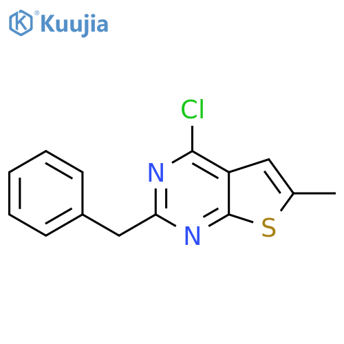2-Benzyl-4-chloro-6-methylthieno[2,3-d]pyrimidine structure