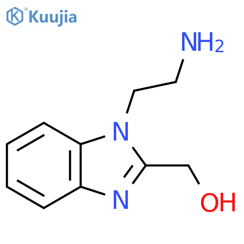 (1-(2-Aminoethyl)-1H-benzo[d]imidazol-2-yl)methanol dihydrochloride structure