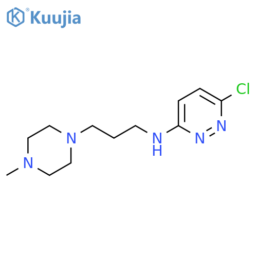 6-chloro-N-(3-(4-methylpiperazin-1-yl)propyl)pyridazin-3-amine structure