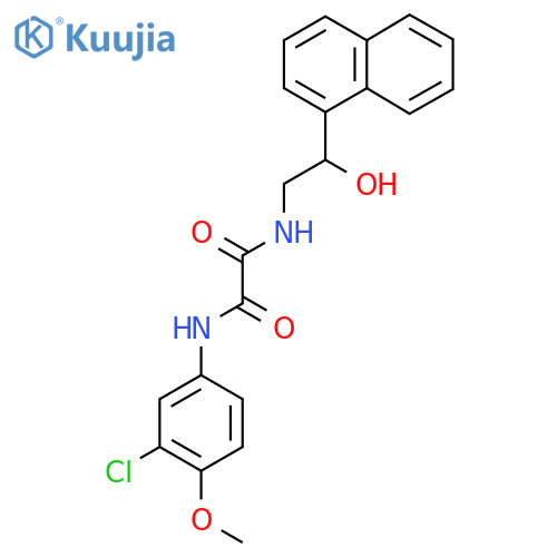 N'-(3-chloro-4-methoxyphenyl)-N-2-hydroxy-2-(naphthalen-1-yl)ethylethanediamide structure