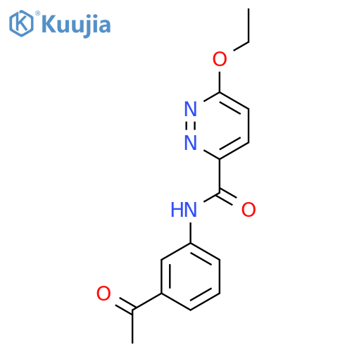 N-(3-acetylphenyl)-6-ethoxypyridazine-3-carboxamide structure
