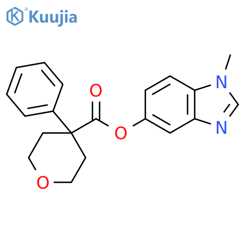 1-methyl-1H-1,3-benzodiazol-5-yl 4-phenyloxane-4-carboxylate structure