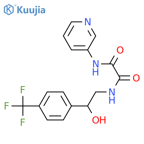 N-{2-hydroxy-2-4-(trifluoromethyl)phenylethyl}-N'-(pyridin-3-yl)ethanediamide structure