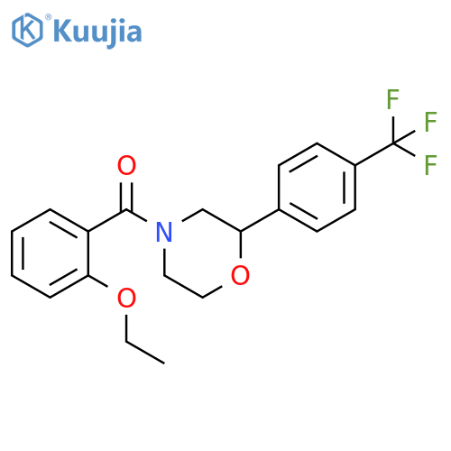4-(2-ethoxybenzoyl)-2-[4-(trifluoromethyl)phenyl]morpholine structure