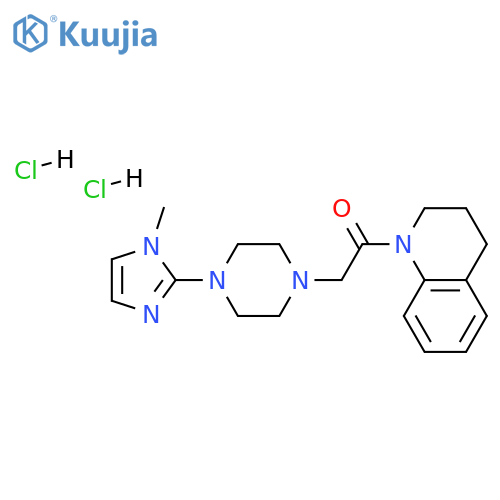 1-(3,4-dihydro-2H-quinolin-1-yl)-2-[4-(1-methylimidazol-2-yl)piperazin-1-yl]ethanone:dihydrochloride structure