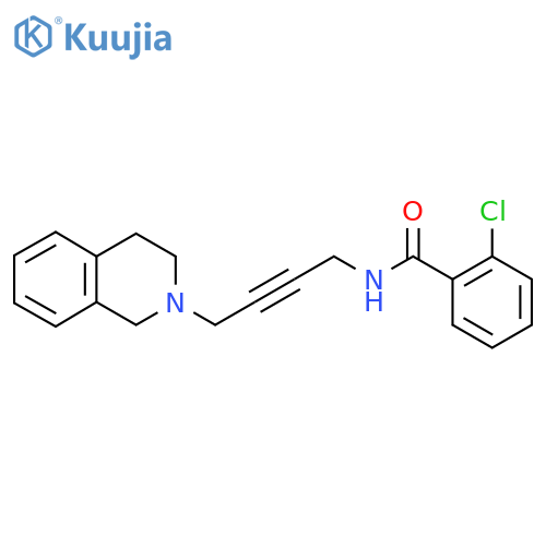 2-chloro-N-4-(1,2,3,4-tetrahydroisoquinolin-2-yl)but-2-yn-1-ylbenzamide structure