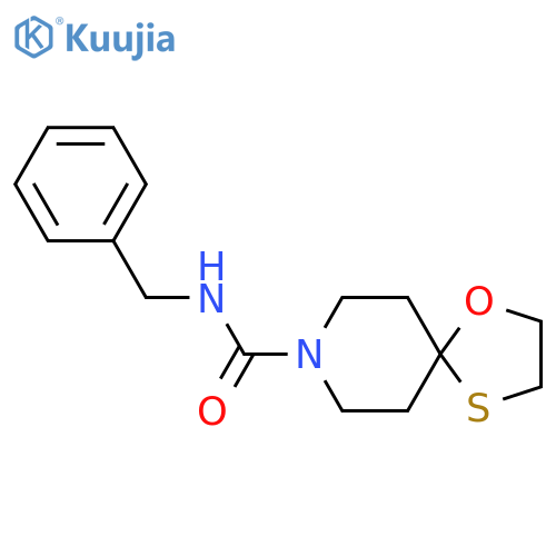 N-benzyl-1-oxa-4-thia-8-azaspiro[4.5]decane-8-carboxamide structure