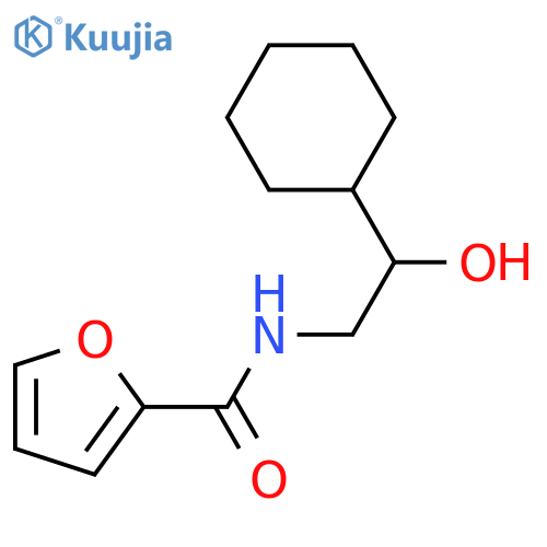 N-(2-cyclohexyl-2-hydroxyethyl)furan-2-carboxamide structure