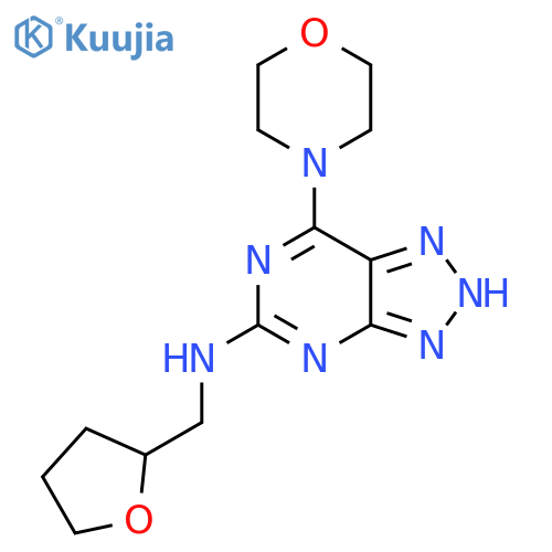 7-(morpholin-4-yl)-N-(oxolan-2-yl)methyl-3H-1,2,3triazolo4,5-dpyrimidin-5-amine structure