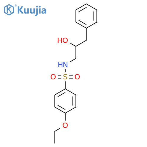 4-ethoxy-N-(2-hydroxy-3-phenylpropyl)benzene-1-sulfonamide structure