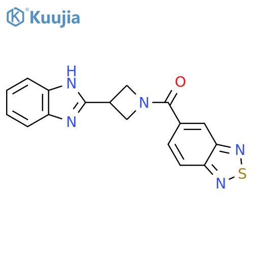 5-3-(1H-1,3-benzodiazol-2-yl)azetidine-1-carbonyl-2,1,3-benzothiadiazole structure