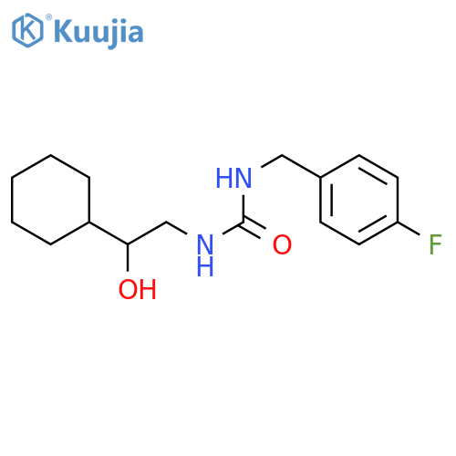 3-(2-cyclohexyl-2-hydroxyethyl)-1-(4-fluorophenyl)methylurea structure