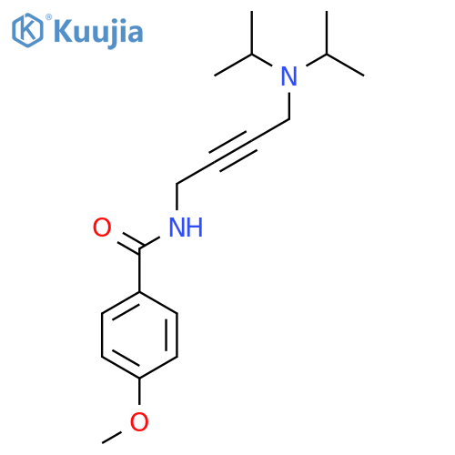 N-{4-[bis(propan-2-yl)amino]but-2-yn-1-yl}-4-methoxybenzamide structure