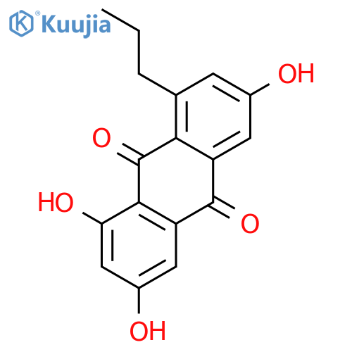 9,10-Anthracenedione,1,3,6-trihydroxy-8-propyl- structure