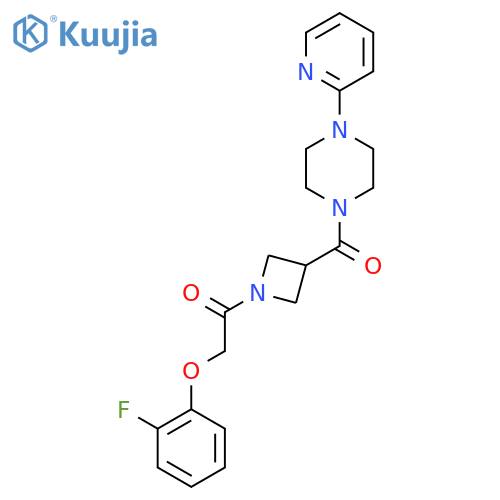 2-(2-fluorophenoxy)-1-{3-4-(pyridin-2-yl)piperazine-1-carbonylazetidin-1-yl}ethan-1-one structure