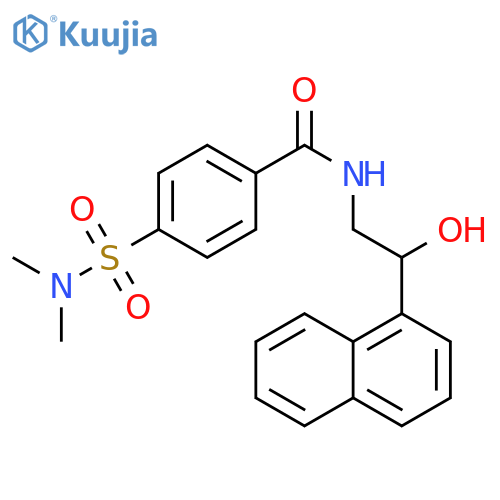 4-(dimethylsulfamoyl)-N-2-hydroxy-2-(naphthalen-1-yl)ethylbenzamide structure