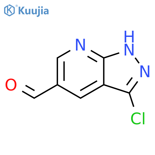 3-Chloro-1H-pyrazolo[3,4-b]pyridine-5-carbaldehyde structure