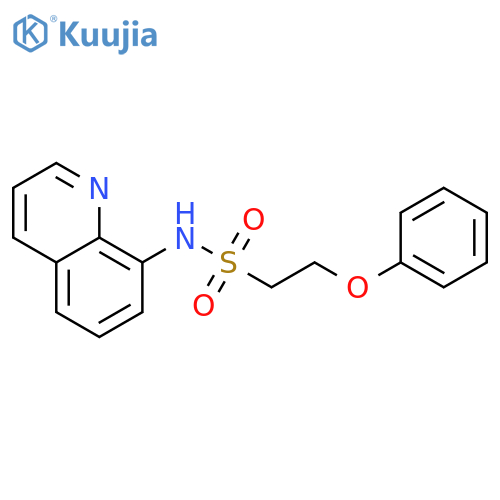 2-phenoxy-N-(quinolin-8-yl)ethane-1-sulfonamide structure