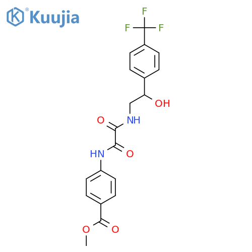 methyl 4-({2-hydroxy-2-4-(trifluoromethyl)phenylethyl}carbamoyl)formamidobenzoate structure
