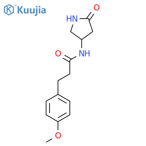 3-(4-methoxyphenyl)-N-(5-oxopyrrolidin-3-yl)propanamide structure