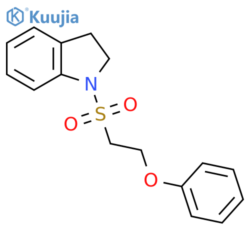 1-(2-phenoxyethanesulfonyl)-2,3-dihydro-1H-indole structure
