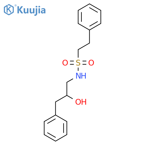 N-(2-hydroxy-3-phenylpropyl)-2-phenylethane-1-sulfonamide structure