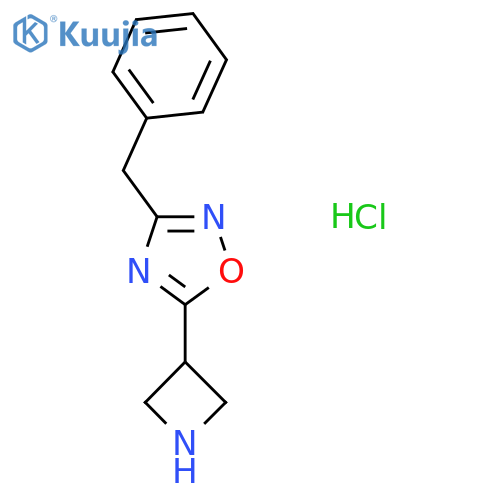 5-(azetidin-3-yl)-3-benzyl-1,2,4-oxadiazole hydrochloride structure