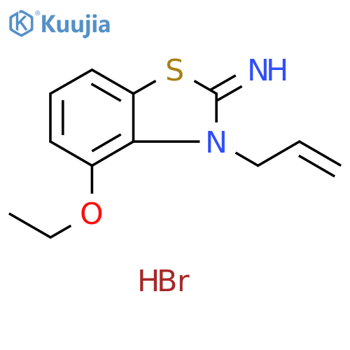 4-ethoxy-3-(prop-2-en-1-yl)-2,3-dihydro-1,3-benzothiazol-2-imine hydrobromide structure