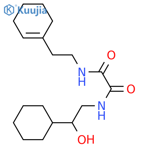 N-2-(cyclohex-1-en-1-yl)ethyl-N'-(2-cyclohexyl-2-hydroxyethyl)ethanediamide structure