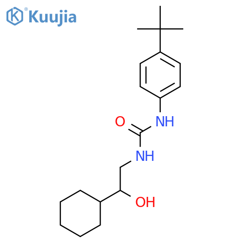 3-(4-tert-butylphenyl)-1-(2-cyclohexyl-2-hydroxyethyl)urea structure