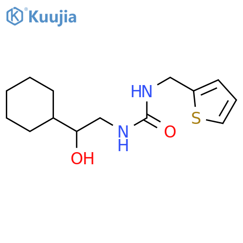 1-(2-cyclohexyl-2-hydroxyethyl)-3-(thiophen-2-yl)methylurea structure