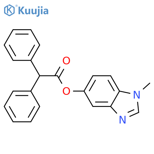 1-methyl-1H-1,3-benzodiazol-5-yl 2,2-diphenylacetate structure